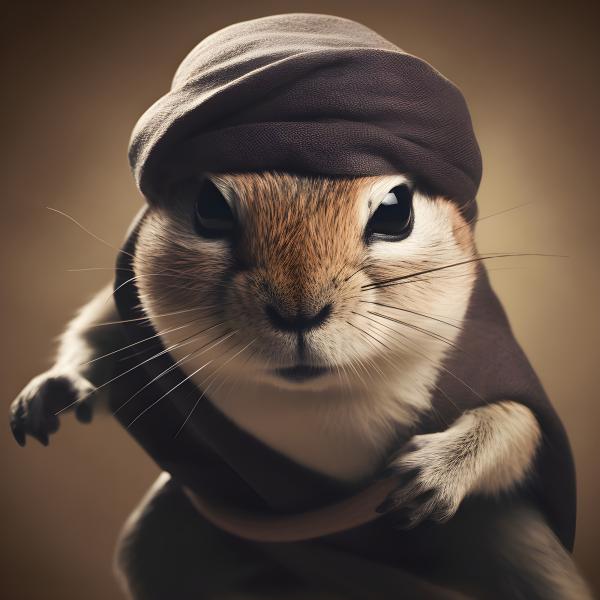 Ninja gerbil Impossible Images Unique stock images for commercial use.