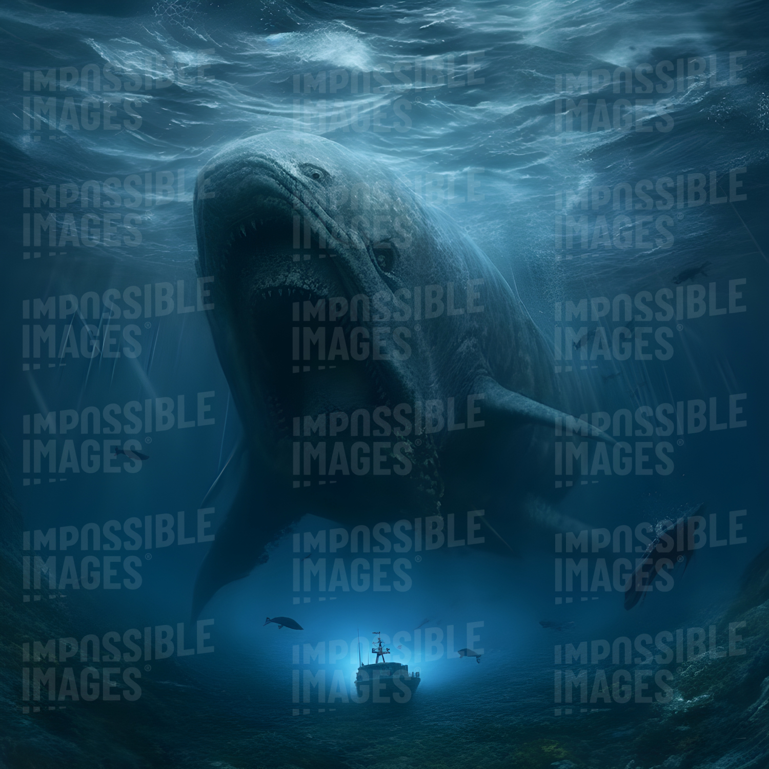 A Giant Sea Monster. - Impossible Images - Unique stock images for