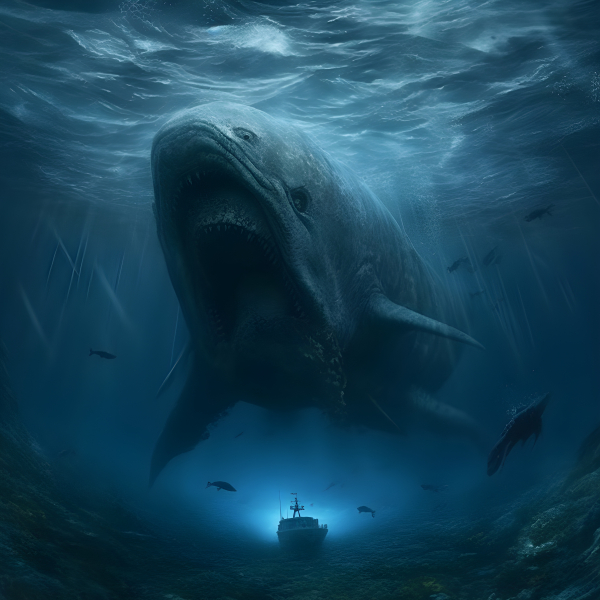 A Giant Sea Monster. - Impossible Images - Unique stock images for