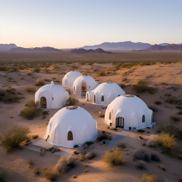 Igloo Style Homes in the middle of the Desert. Impossible Images