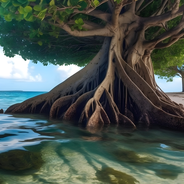A Tree growing in the Tropical Ocean. - Impossible Images - Unique ...