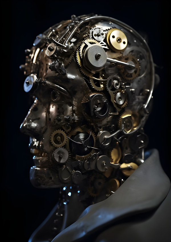 Man made of clock and watch parts - Impossible Images - Unique stock ...