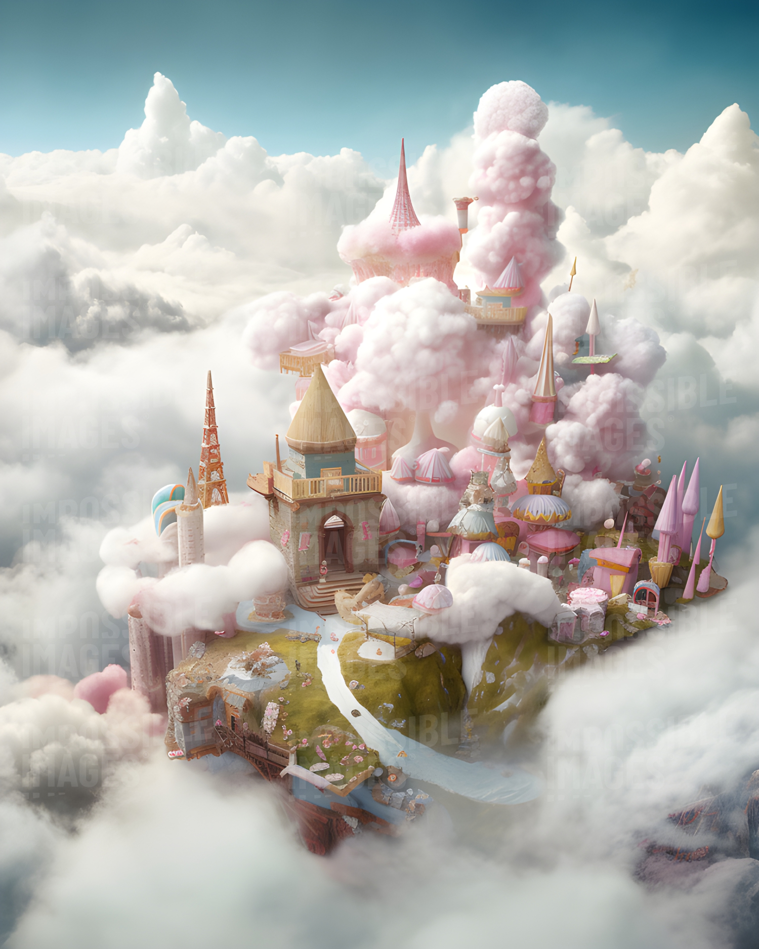 Cotton candy land Impossible Images Unique stock images for
