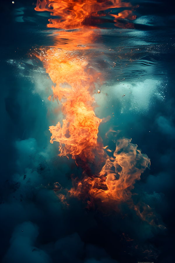 Underwater fire Impossible Images Unique stock images for