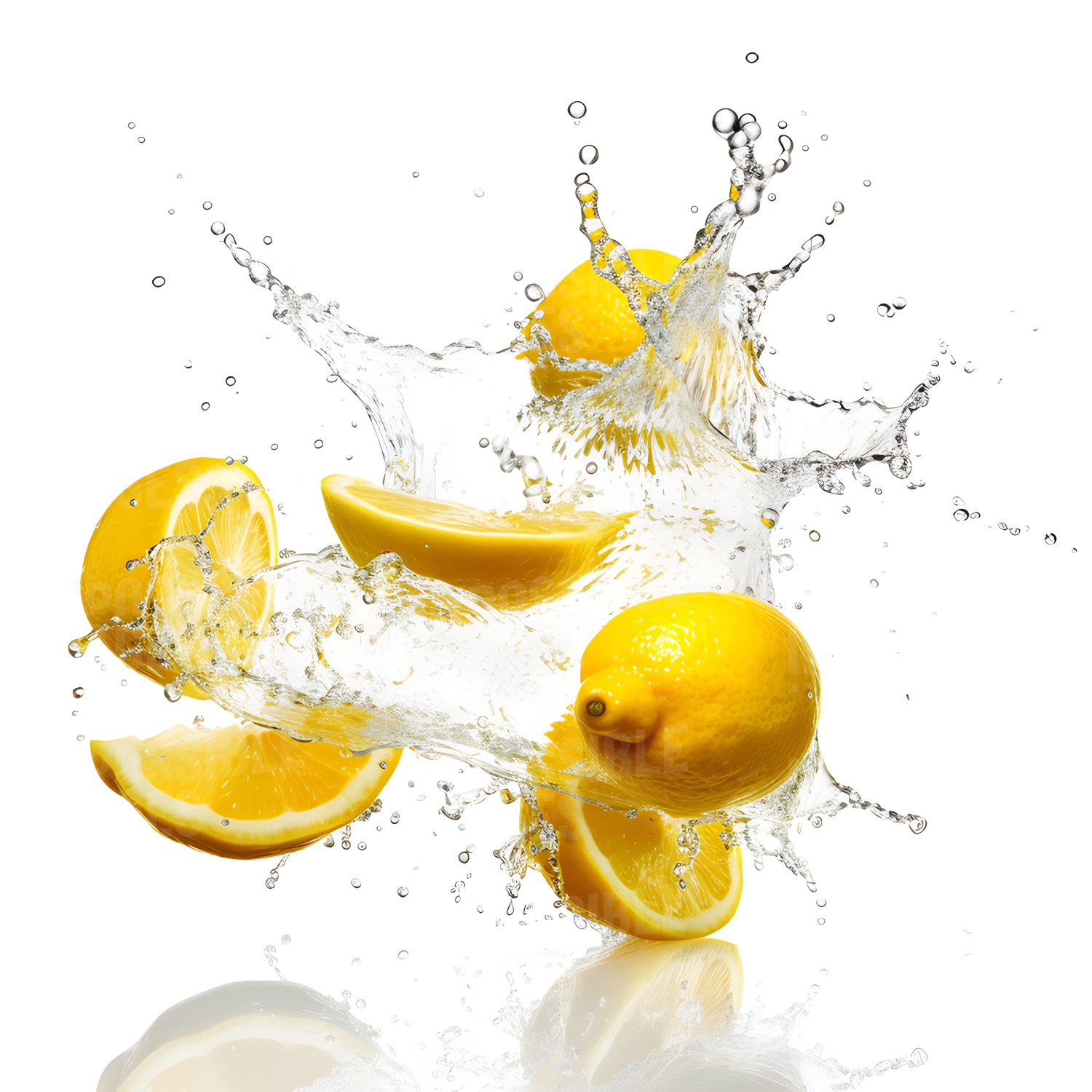 Lemons falling in water Impossible Images Unique stock images for