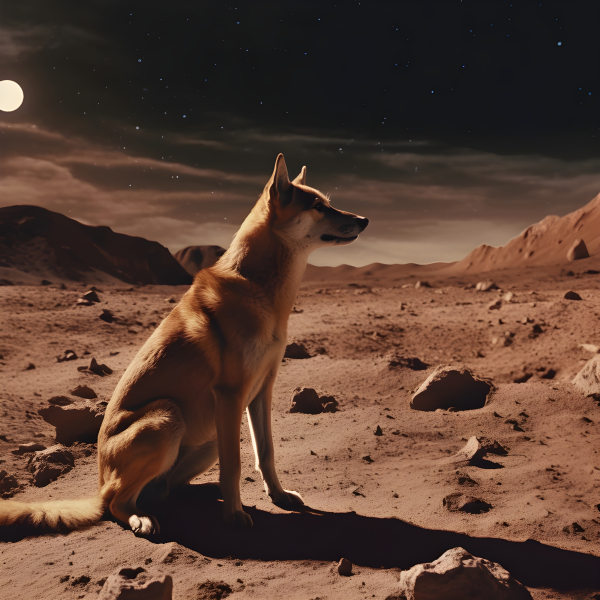 A dog on mars Impossible Images Unique stock images for commercial use.