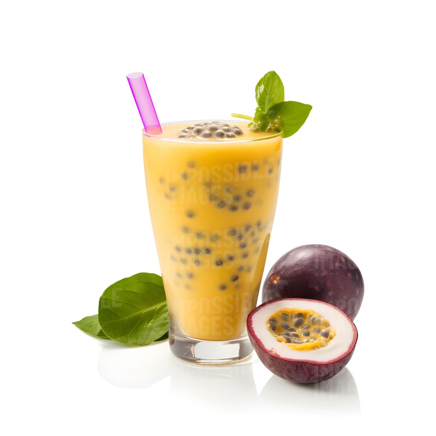 Passion fruit smoothie - Impossible Images - Unique stock images for